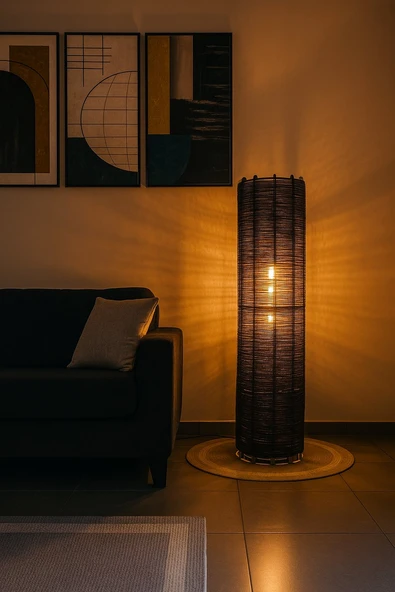 Doğal El Yapımı Lambader Bohem,Ahşap,Modern,Rustik ürün görseli