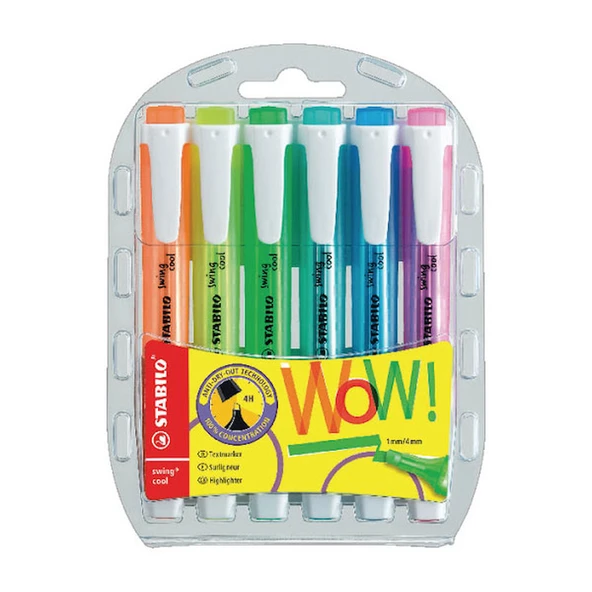 Stabilo Swing Cool Fosforlu Kalem 6 Renk 275/6 ürün görseli