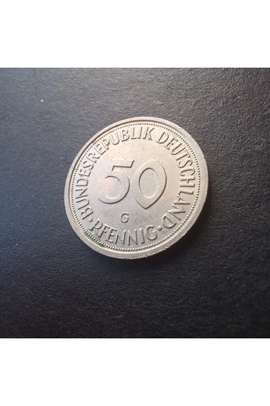 Escoines Koleksiyon 3996368f56feaead8f 1987 Almanya 50 pfennig Çil eski yabancı madeni para - Resim 5