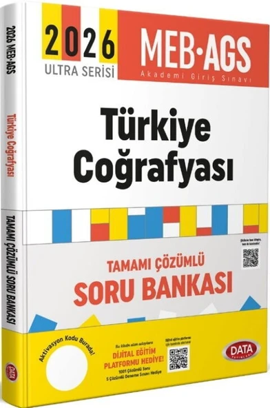 2026 MEB AGS Ultra Serisi Türkiye Coğrafyası Soru Bankası Data Yayınları ürün görseli 1