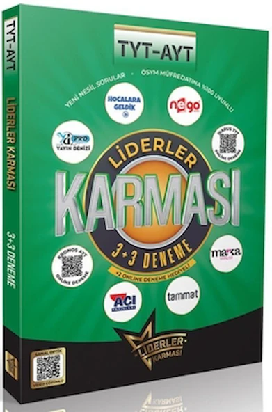 TYT AYT 3+3 Deneme Seti / Kolektif / Liderler Karması Yayınları / 9786259777306 ürün görseli