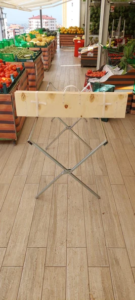 Çok Amaçlı Ahşaplı Kampet Takım - Seyyar Kampet Piknik, Pazar Tezgahı(AHŞAP+ KAMPET.) - Resim 8