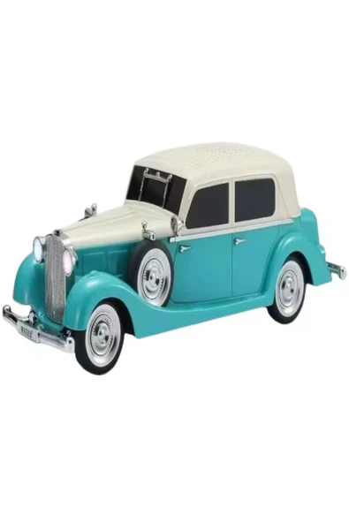 ULTRATEKNO WS-1934 Pontiac Sedan Diecast Araba Bluetooth Hoparlör Işıklı, FM Radyo ve USB Destekli Müzik Kutusu - Resim 4