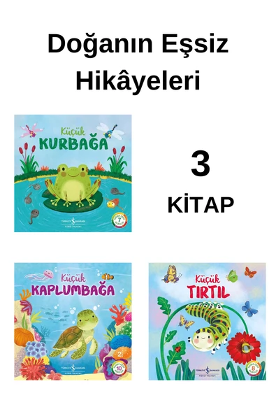 DOĞANIN EŞSİZ HİKAYELERİ 3 KİTAP ( KURBAĞA-KAPLUMBAĞA-TIRTIL) ürün görseli