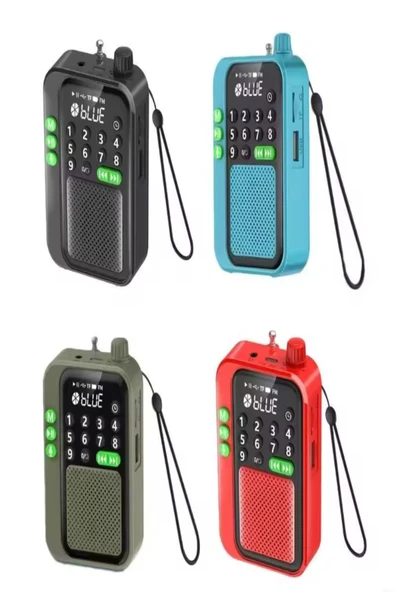 ULTRATEKNO C9 Bluetooth Şarjlı Radyo USB & TF Kart Okuyucu Deprem Çantasına Uygun FM Radyo - Resim 3