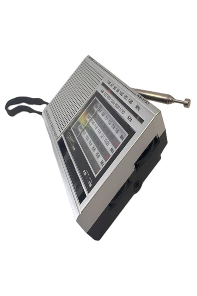 ULTRATEKNO NS-8153 Taşınabilir Pilli Cep Radyosu Deprem Çantası Radyosu Am Fm SW-1-6 8 Bandlı Mini Radyo - Resim 3