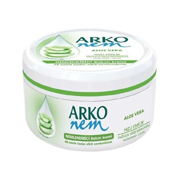 Arko Nem, Aloe Vera, Nemlendirici El ve Vücut Bakım Kremi - 300 ml x 3 adet - Resim 8