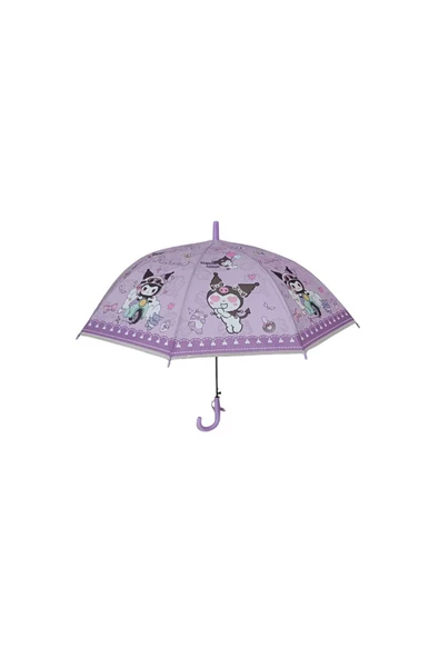 Sekk O Kız Çocuk Şemsiye Karışık Model Baskılı Figürlü 8 telli Şemsiye Pembe Renk Karışık figür