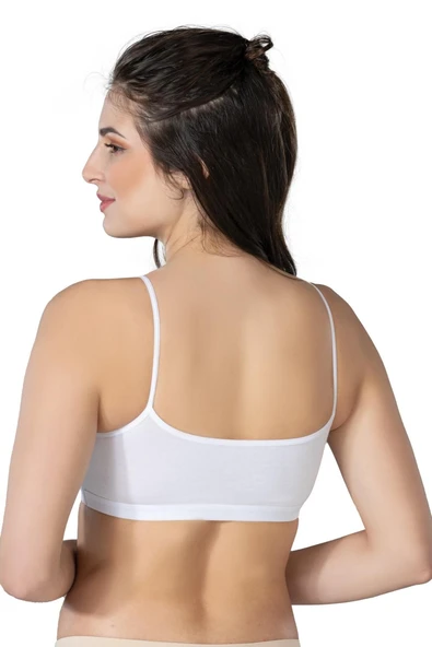 BEYAZ MI Emay 1425 Modal Cotton Pedli Büstiyer - Resim 2