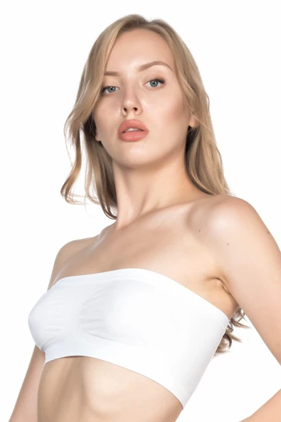 BEYAZ MI Emay 4002 Soft Straplez Büstiyer - 2