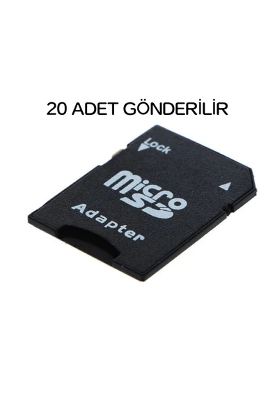 ULTRATEKNO 20 Adet SD Hafıza Kart Adaptörü Mikro SD Card Adapter - Resim 2