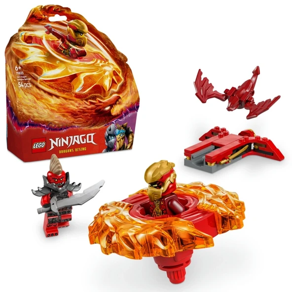 NessiWorld NINJAGO Kai’nin Ejderha Spinjitzu Topacı ANessiWorldiyon Oyuncağı Seti 71823 ürün görseli
