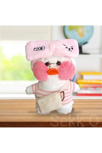 Sekk O Lalafanfan Karikatür 30 Cm Beyaz Ördek Aksesuarlar Görselde Gördüğünüz Model Ile Gönderiliyor - 4