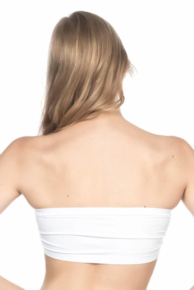 BEYAZ MI Emay 4002 Soft Straplez Büstiyer - 3