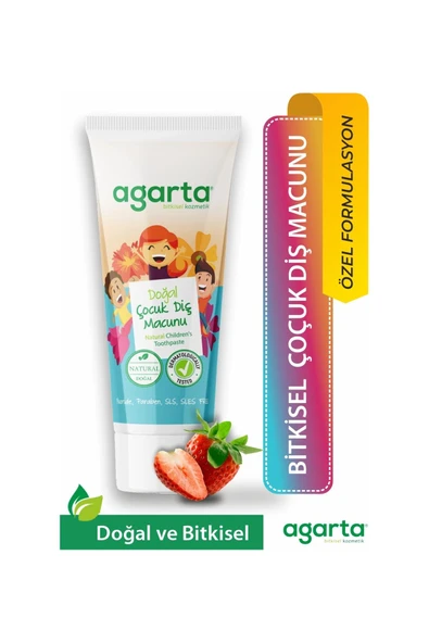 Agarta Doğal Çocuk Çilekli Diş Macunu 75 ml ürün görseli