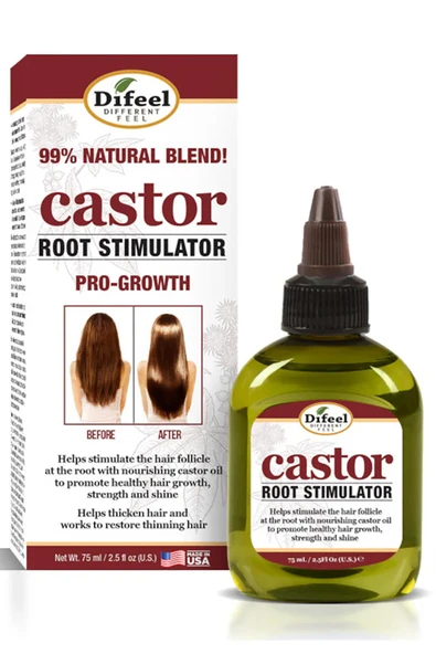 Difeel Castor Root Stimulator Saç Bakım Yağı 75ML