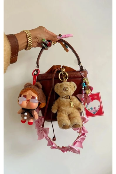 Pop Mart Crying Again Cry Baby Çanta Charmı Aksesuar-1Adet Anahtarlık Peluş-labubu - 6