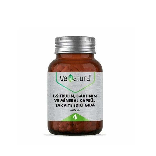 Venatura L-Sitrulin ,L-Arjinin Ve Mineral 60 Kapsül ürün görseli