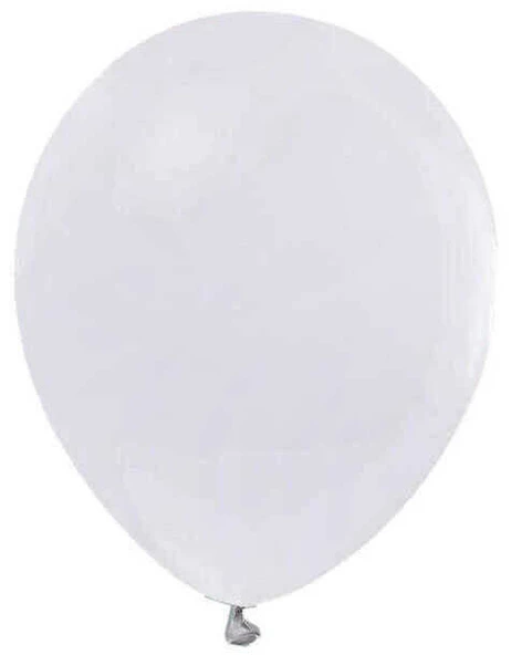 BALON METALİK 12 İNC (JOJO BALLOONS) BEYAZ 100 ADET ürün görseli