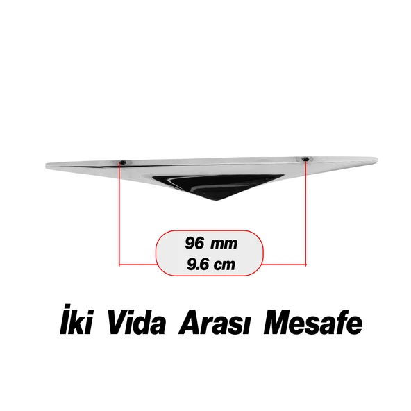 Mobilya Çekmece Mutfak Dolabı Dolap Kulpları Kulbu Kulpu Krom Renk Metal Kulp 96 mm - 9.6 cm - 2