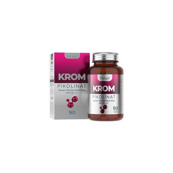 Krom Pikolinat 90 Bitkisel Kapsül