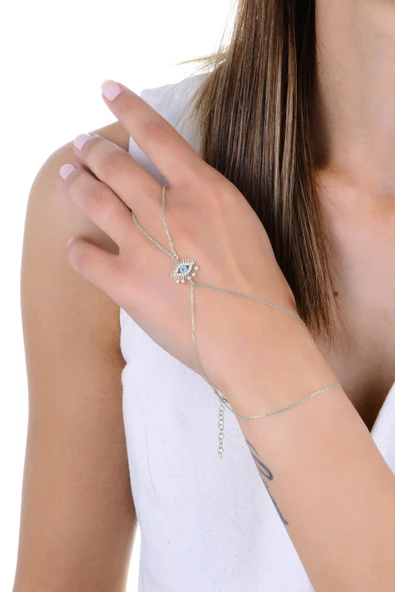 Gümüş rodyumlu zirkon taşlı lareyn şahmeran SGTL13011RODAJ ürün görseli