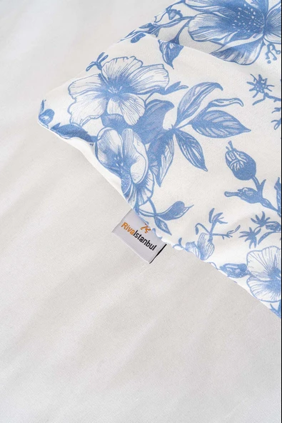 Nova Mavi Çift Kişilik Nevresim Takımı Pamuklu - Resim 6