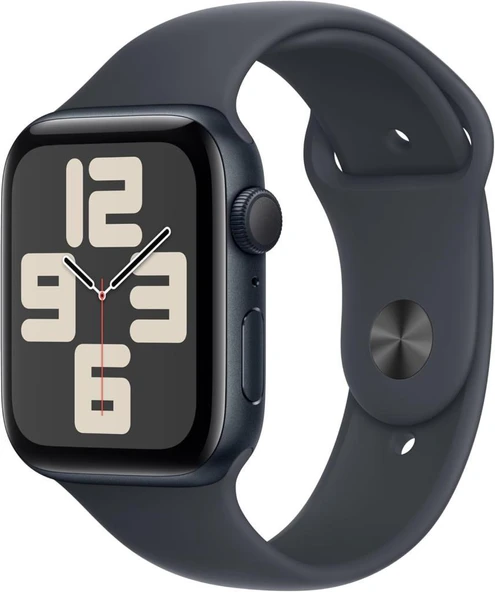 Apple Watch SE 2 2023 GPS 44mm Gece Yarısı Alüminyum Kasa ve Spor Kordon Akıllı Saat (Apple Türkiye Garantili)