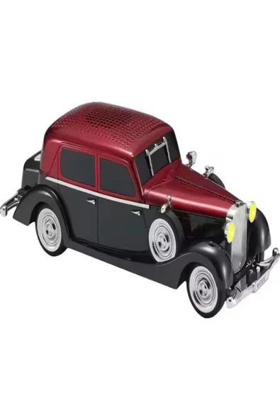 ULTRATEKNO WS-1934 Pontiac Sedan Diecast Araba Bluetooth Hoparlör Işıklı, FM Radyo ve USB Destekli Müzik Kutusu