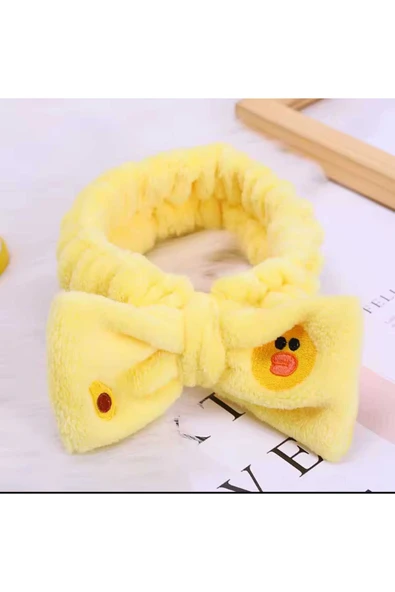 Sekk O Beyaz Lalafanfan Peluş Ördek Sarı konbin  30 Cm ( Ürün Görselde Gördüğünüz Gibi Gönderiliyor - 5