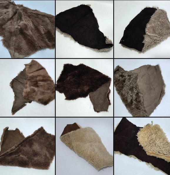 Çok Amaçlı Hakiki Deri Parça 1 Kg (Karışık) - Resim 2