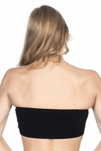 SİYAH MI Emay 4002 Soft Straplez Büstiyer - Resim 2