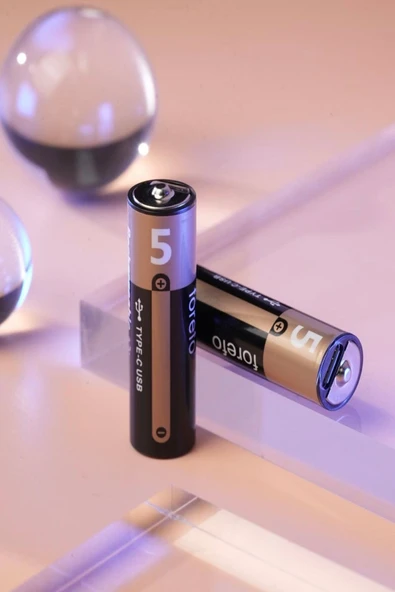 ULTRATEKNO USB Type-C Şarjlı AA Pil 1.5V | 1000+ Kez Şarj Edilebilir Lityum Pil | Kalem Pil (2’li Paket) - Resim 8