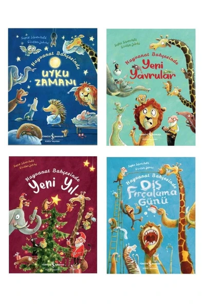 Hayvanat Bahçesinde Uyku Zamanı Hikayeleri Seti (4 Kitap) ürün görseli