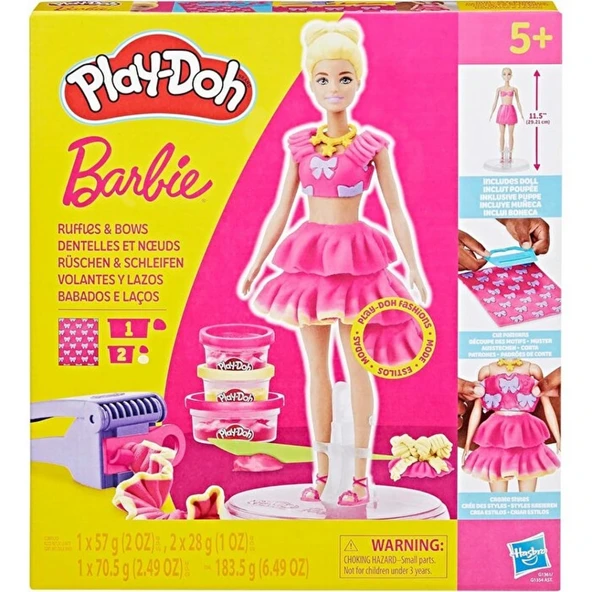Play-Doh Barbie Fırfırlar ve Fiyonklar Seti ürün görseli