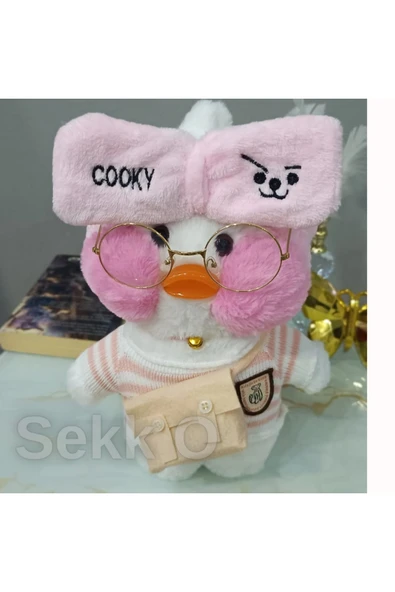 Sekk O Lalafanfan Ördek Peluş Beyaz (ÜRÜN GÖRSEL GÖRDÜĞÜNÜZ KIYAFET MODELİ VE GÖZLÜĞÜ ILE GÖNDERİLİYOR) - 4