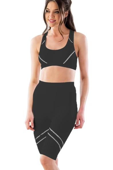 SİYAH-GRİ MI Emay 3850 Soft Büstiyer Takım ürün görseli 1