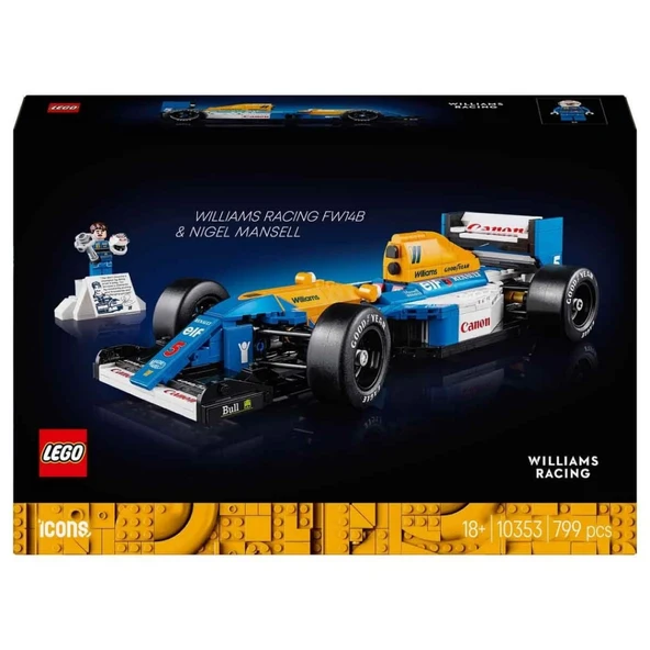 Icons Williams Racing FW14B ve Nigel Mansell 10353 - Resim 5