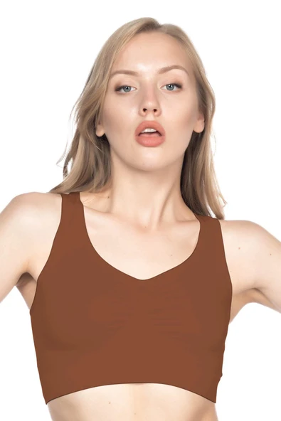 KAHVE MI Emay 4001 Soft Sporcu Büstiyer ürün görseli 1