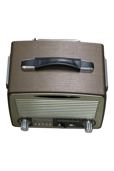 Kemai MD-1700BT Nostaljik Radyo Bluetooth'lu Hoparlör USB Tf Sd Aux Fm Destekli Retro Radyo - 4
