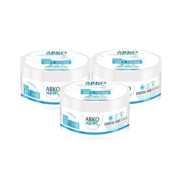 Arko Nem, Soft Touch, Nemlendirici El ve Vücut Bakım Kremi - 250 ml x 3 Adet