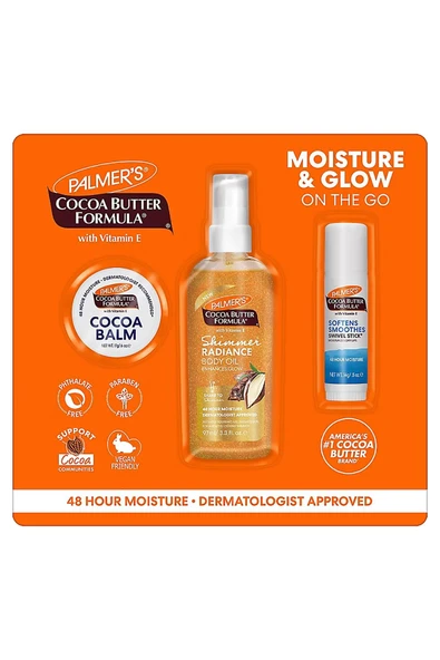 Palmers Cocoa Butter Moisture & Glow Cilt Bakım Seti
