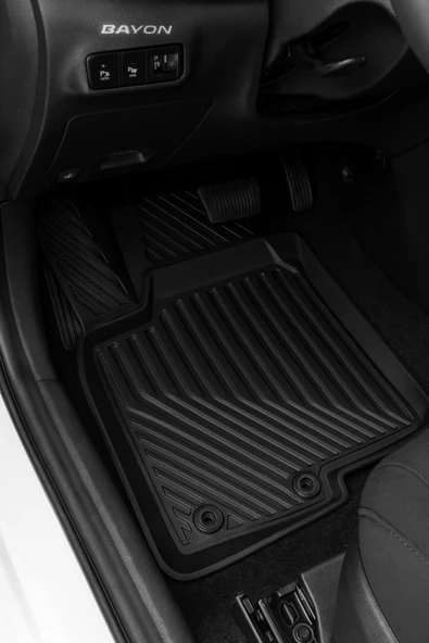 Black Gold Hyundai Bayon 2021+ Uyumlu 3D Oto Paspas Premium - Resim 3