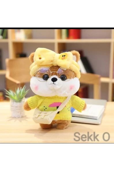 Sekk O Lalafanfan Peluş KÖPEK 33 Cm ( Ürün Görselde Gördüğünüz Gibi Gönderiliyor .) - 3