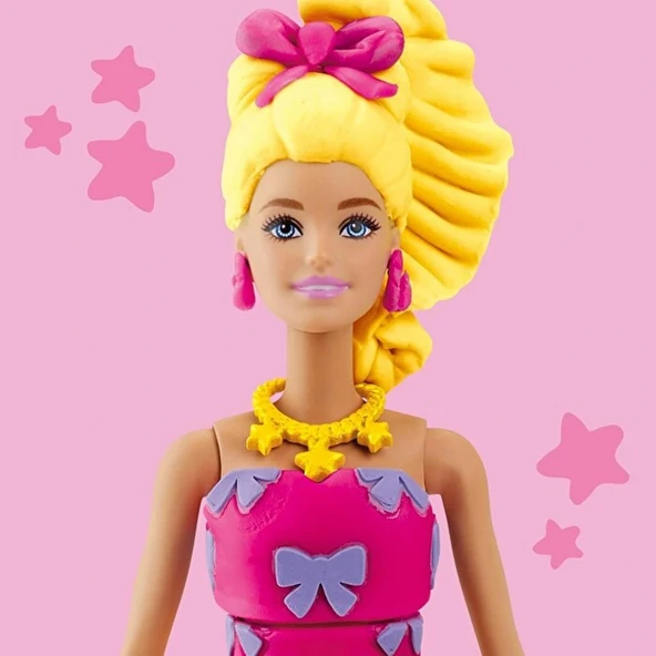 Play-Doh Barbie Fırfırlar ve Fiyonklar Seti - Resim 3