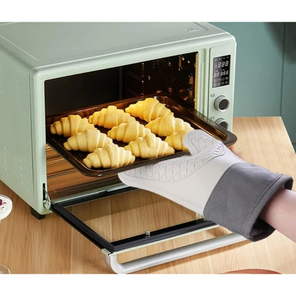 Isıya Dayanıklı Silikon Fırın Eldiveni - Resim 2