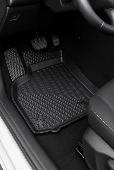 Black Gold Peugeot Rifter 2018+ Uyumlu 3D Oto Paspas Premium - Resim 6