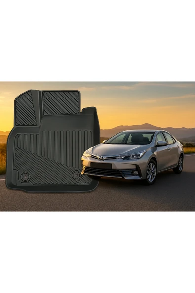 Black Gold Toyota Corolla 2013+ Uyumlu 3D Oto Paspas Premium - Resim 2