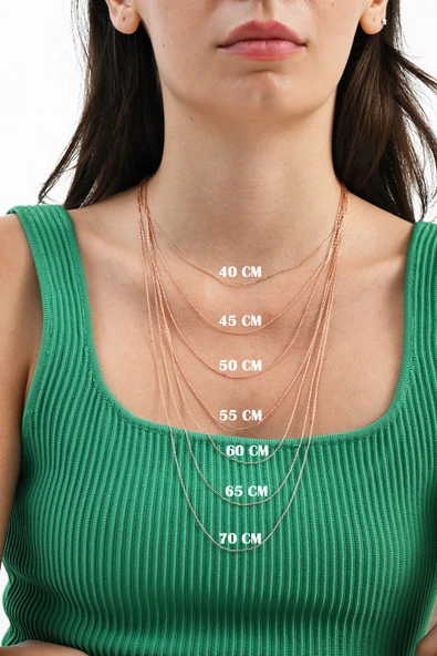 925 Ayar gümüş  gümüş zincir 40-45-50-55-60-65-70 cm - Resim 3