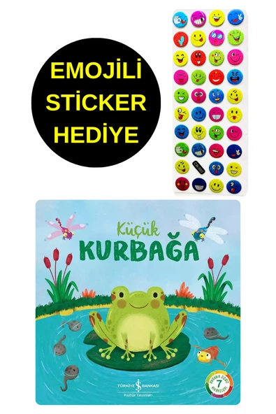 EMOJİLİ  STİCKER HEDİYE  - OKUL ÖNCESİ RESİMLİ KİTAPLAR  - KÜÇÜK KURBAĞA ürün görseli